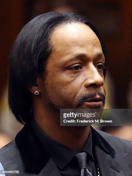 Katt Williams in Los Angeles Superior Court for his arraignment on October 27, 2015 in Los Angeles, California. Williams and Marion 'Suge' Knight are...