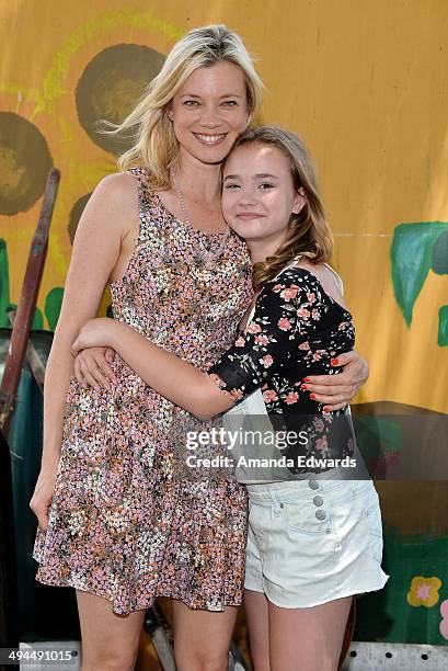 Actresses Amy Smart and Johnny Sequoyah attend The Environmental Media Association's 5th Annual LA School Garden Program Luncheon at Westminster...