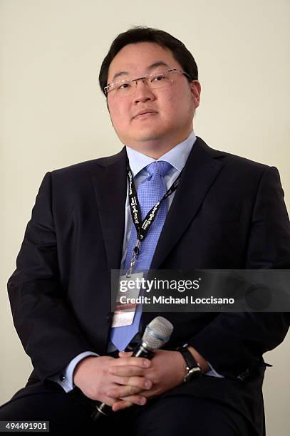Jho Low, C.E.O., Jynwel Captial Limited and Co-Director Jynwel Charitable Foundation Limited, speaks onstage during The New York Times Health For...