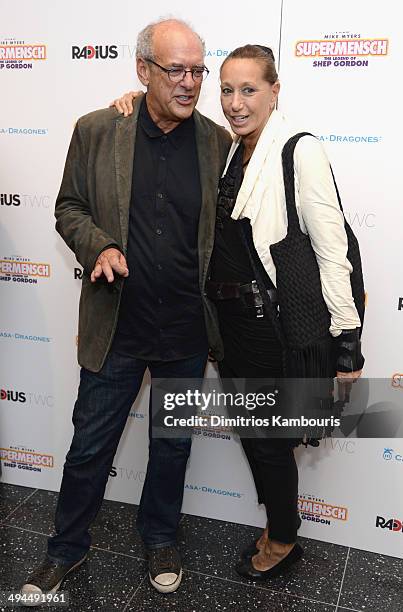 Producer Shep Gordon and designer Donna Karan attend the ""Supermensch: The Legend Of Shep Gordon" screening at The Museum of Modern Art on May 29,...