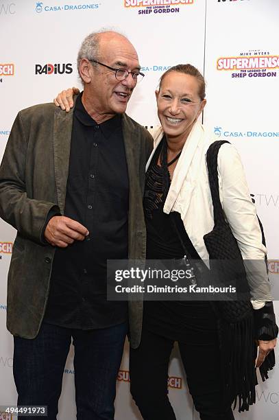 Producer Shep Gordon and designer Donna Karan attend the ""Supermensch: The Legend Of Shep Gordon" screening at The Museum of Modern Art on May 29,...