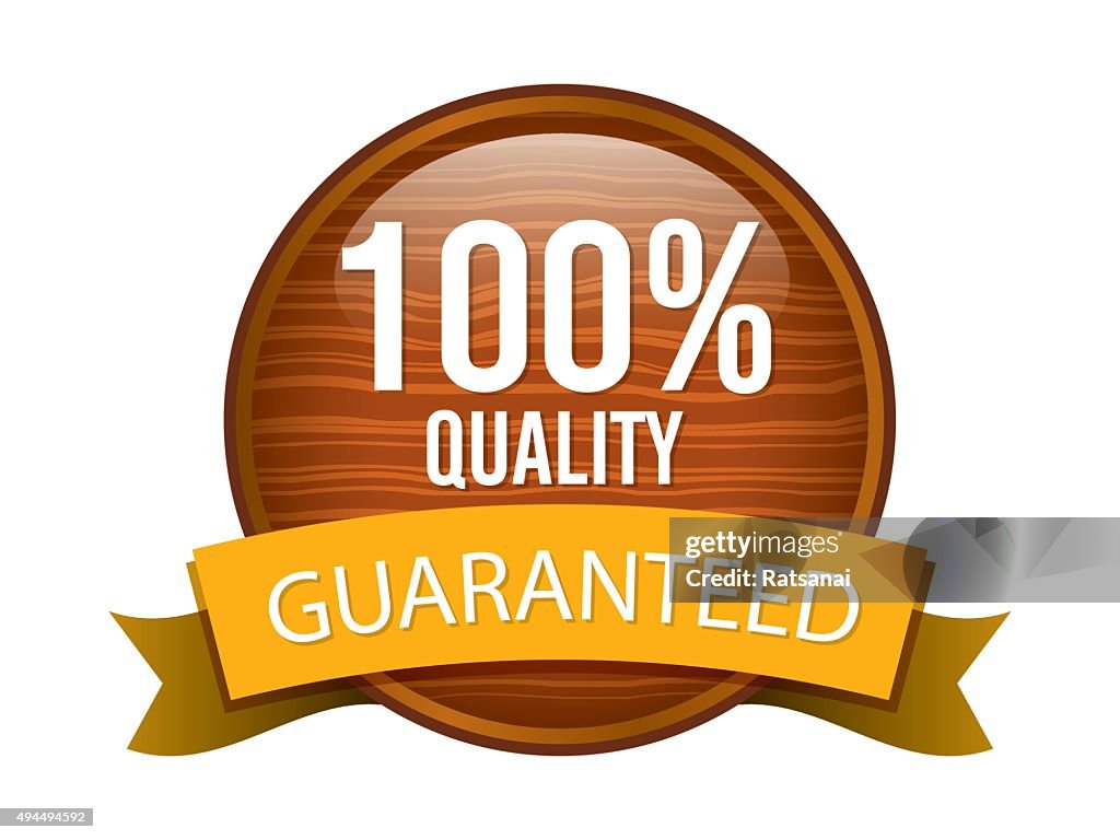 Guarantee sign icon vector