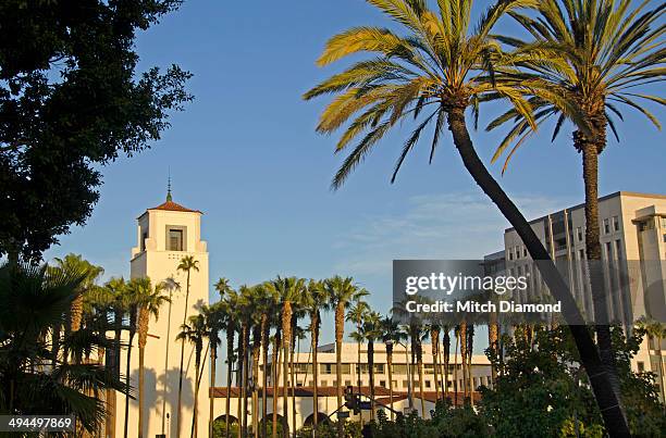 union station in los angeles - union station stock pictures, royalty-free photos & images