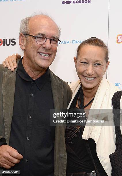 Producer Shep Gordon and designer Donna Karan attend the ""Supermensch: The Legend Of Shep Gordon" screening at The Museum of Modern Art on May 29,...