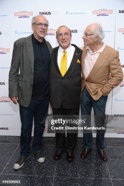 Shep Gordon, Clive Davis and Ron Delsener attend the ""Supermensch: The Legend Of Shep Gordon" screening at The Museum of Modern Art on May 29, 2014...