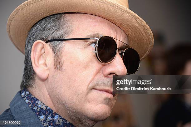 Recording artist Elvis Costello attends the ""Supermensch: The Legend Of Shep Gordon" screening at The Museum of Modern Art on May 29, 2014 in New...