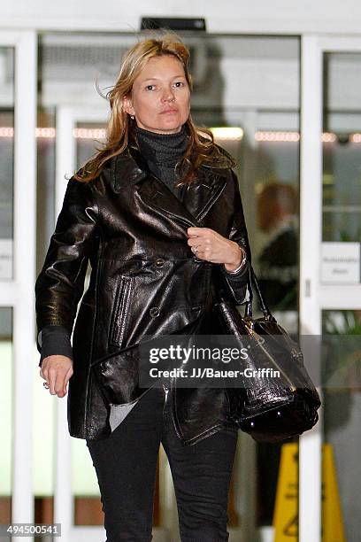 Kate Moss is seen on February 07, 2013 in London, United Kingdom.