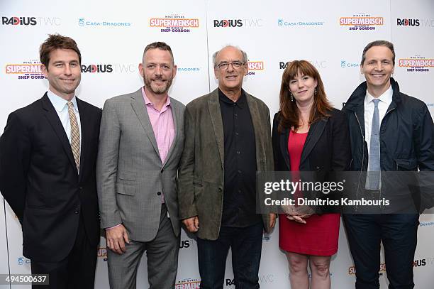 Jason Janego, Shep Gordon, guest, Lea Thompson and David McKillop attend the ""Supermensch: The Legend Of Shep Gordon" screening at The Museum of...