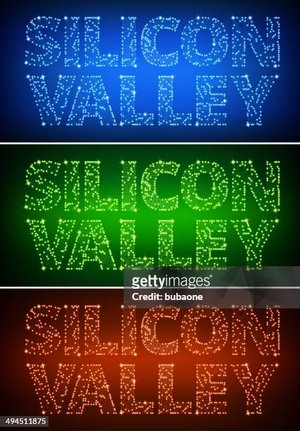 stockillustraties, clipart, cartoons en iconen met silicon valley on circuit board royalty free vector art - birthplace of silicon valley