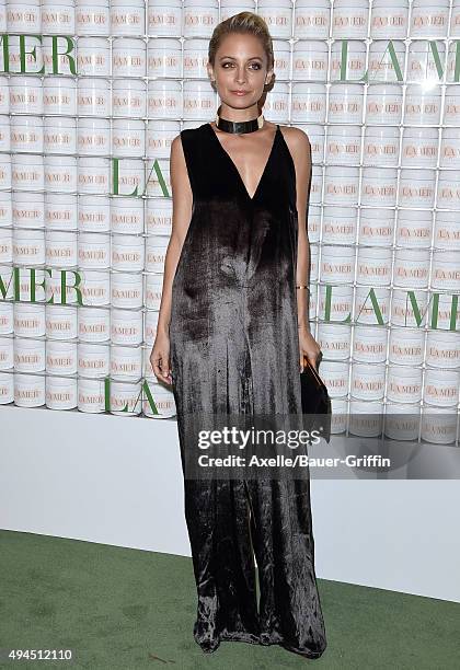 Fashion designer Nicole Richie arrives at the La Mer Celebrates 50 Years Of An Icon at Siren Studios on October 13, 2015 in Hollywood, California.