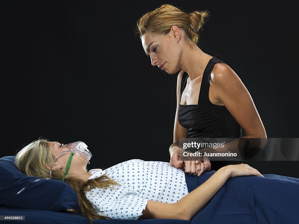Ill Friend Supporting A Sick Friend High-Res Stock Photo - Getty Images