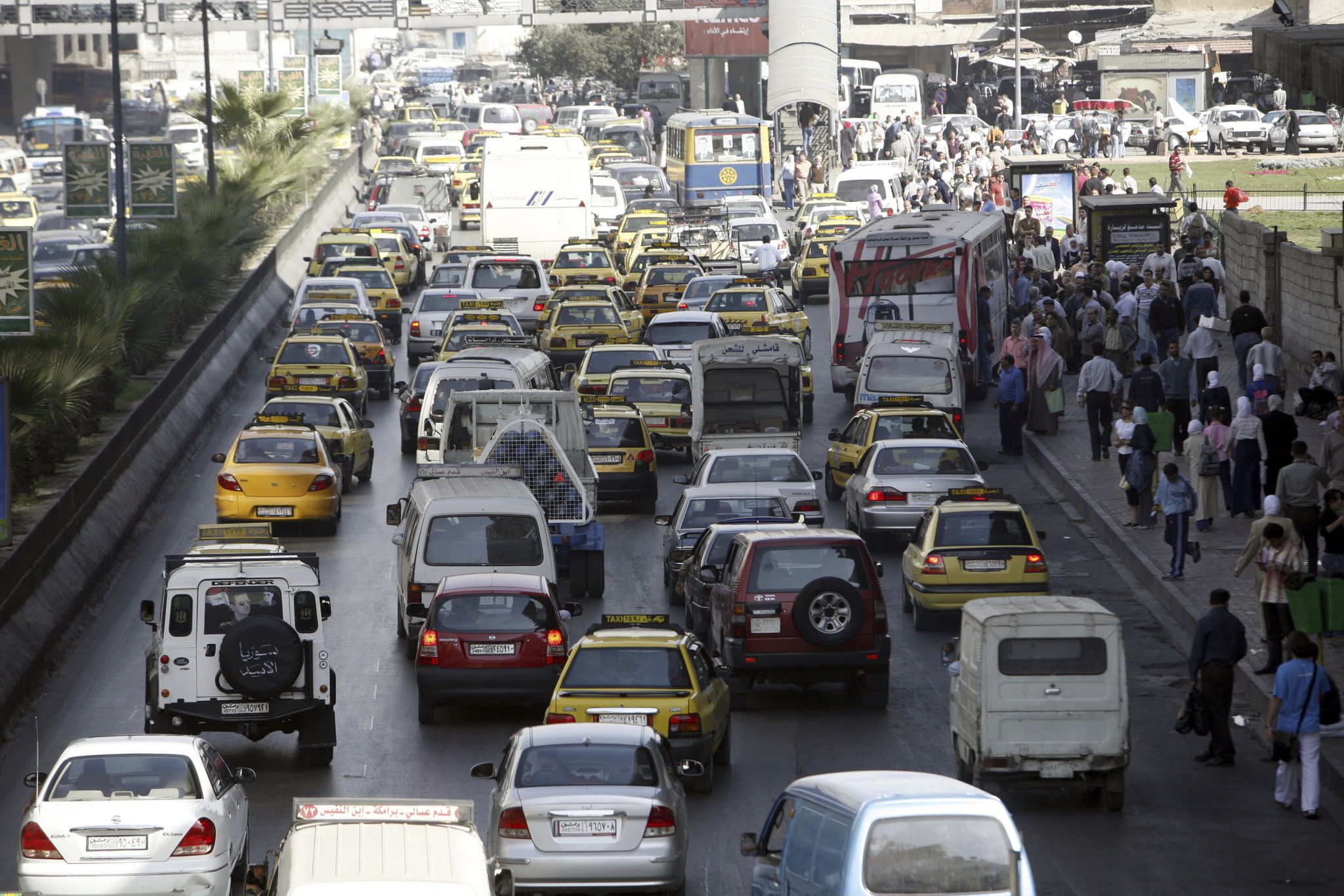 damascus street traffic