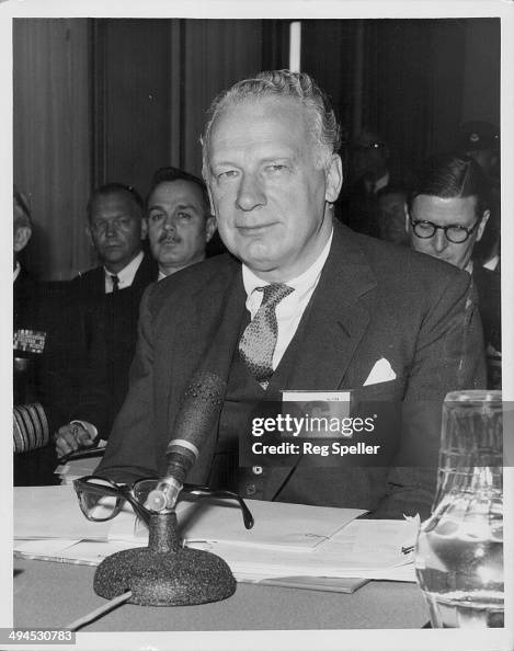 George Ball American delegate and Under Secretary of State George W Ball, at the ...