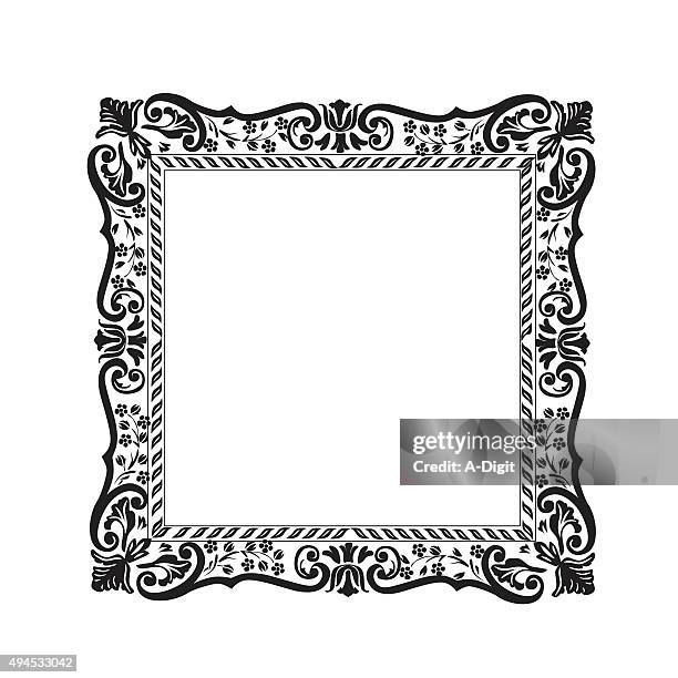 canvas needed - mirror frame stock illustrations