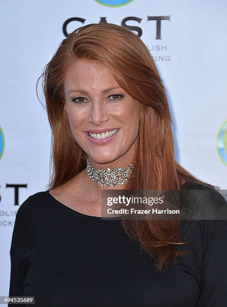 Actress Angie Everheart arrives at the CAST 16th From Slavery To Freedom Gala at Skirball Cultural Center on May 29, 2014 in Los Angeles, California.