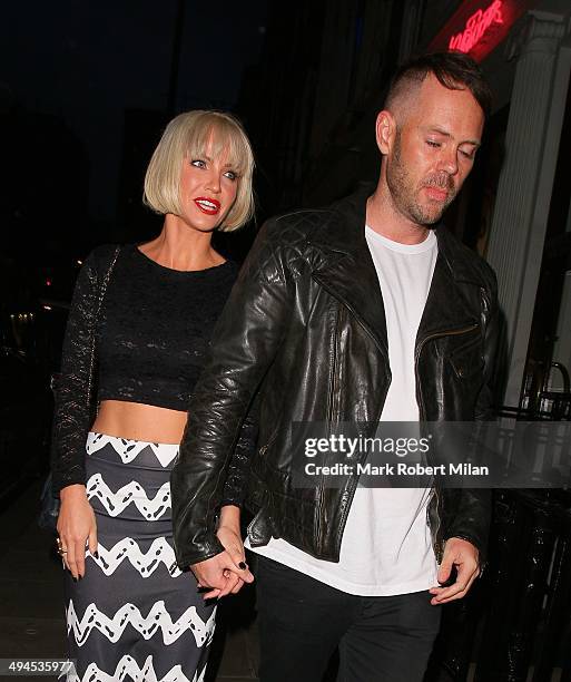 Sarah Harding at 41 Conduit Street on May 29, 2014 in London, England.