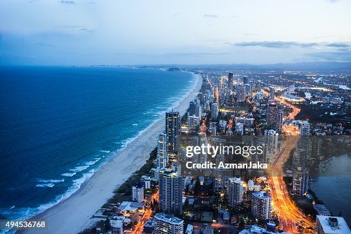 Gold Coast en la noche Gold Coast en la noche