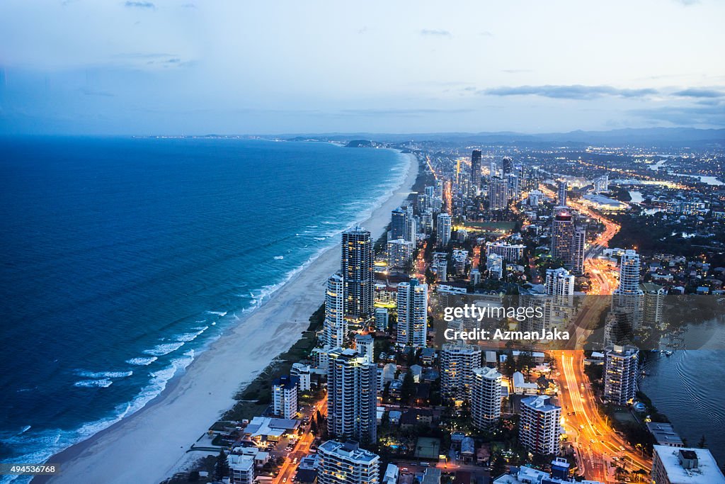 Gold Coast at night