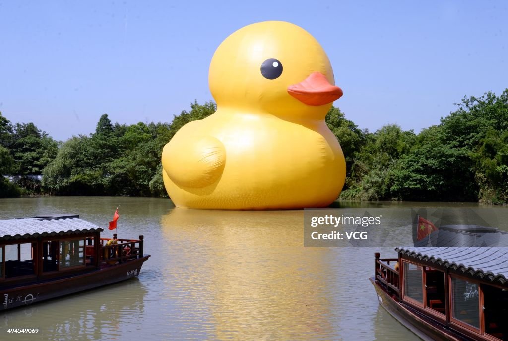 Rubber Duck Arrives In Hangzhou