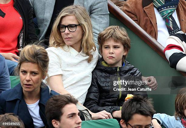 Pascale Arbillot attends Day 5 of the French Open 2014 held at Roland-Garros stadium on May 29, 2014 in Paris, France.