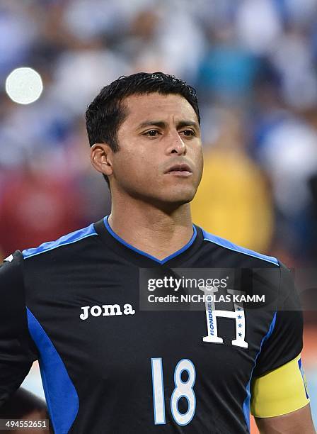 Honduras goalkeeper and captain Noel Valladares poses before a World Cup preparation friendly match against Turkey at RFK Stadium in Washington on...