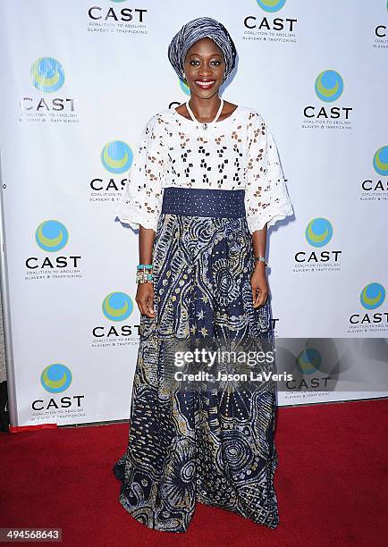 Activist Hafsat Abiola attends the 16th From Slavery to Freedom gala at Skirball Cultural Center on May 29, 2014 in Los Angeles, California.