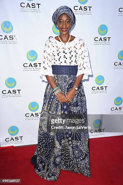 Activist Hafsat Abiola attends the 16th From Slavery to Freedom gala at Skirball Cultural Center on May 29, 2014 in Los Angeles, California.