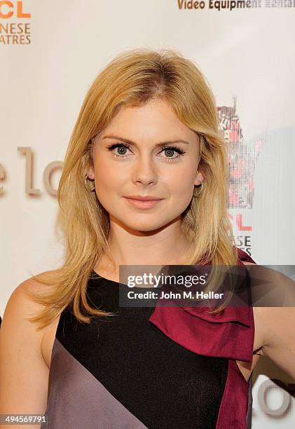 Actress Rose McIver attends the 17th annual Dances With Films opening night green carpet at the TCL Chinese 6 Theatres on May 29, 2014 in Hollywood,...