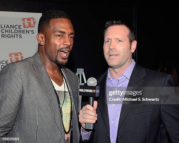 Actor and comedian Bill Bellamy is interviewed by Jason Ryan at the Alliance for Children's Rights 5th Annual Right to Laugh comedy benefit at Avalon...
