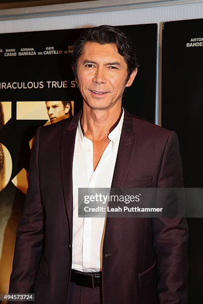 Actor Lou Diamond Phillips attends the Washington, DC premiere of "The 33" at The Newseum on October 27, 2015 in Washington, DC.