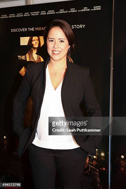 Director Patricia Riggen attends the Washington, DC premiere of "The 33" at The Newseum on October 27, 2015 in Washington, DC.