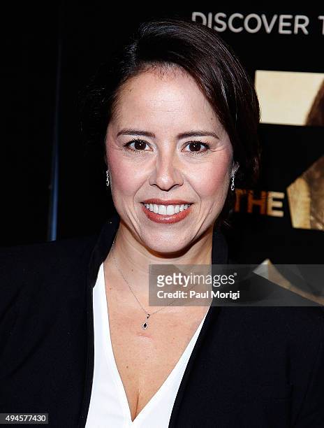 Director Patricia Riggen attends Washington DC premiere of the film "The 33" at The Newseum on October 27, 2015 in Washington, DC.