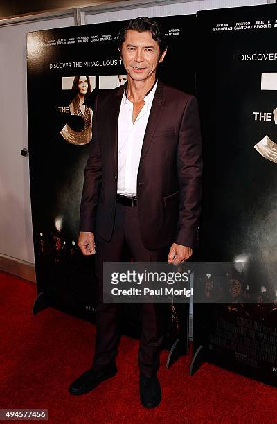 Actor Lou Diamond Phillips attends the Washington DC premiere of the film "The 33" at The Newseum on October 27, 2015 in Washington, DC.