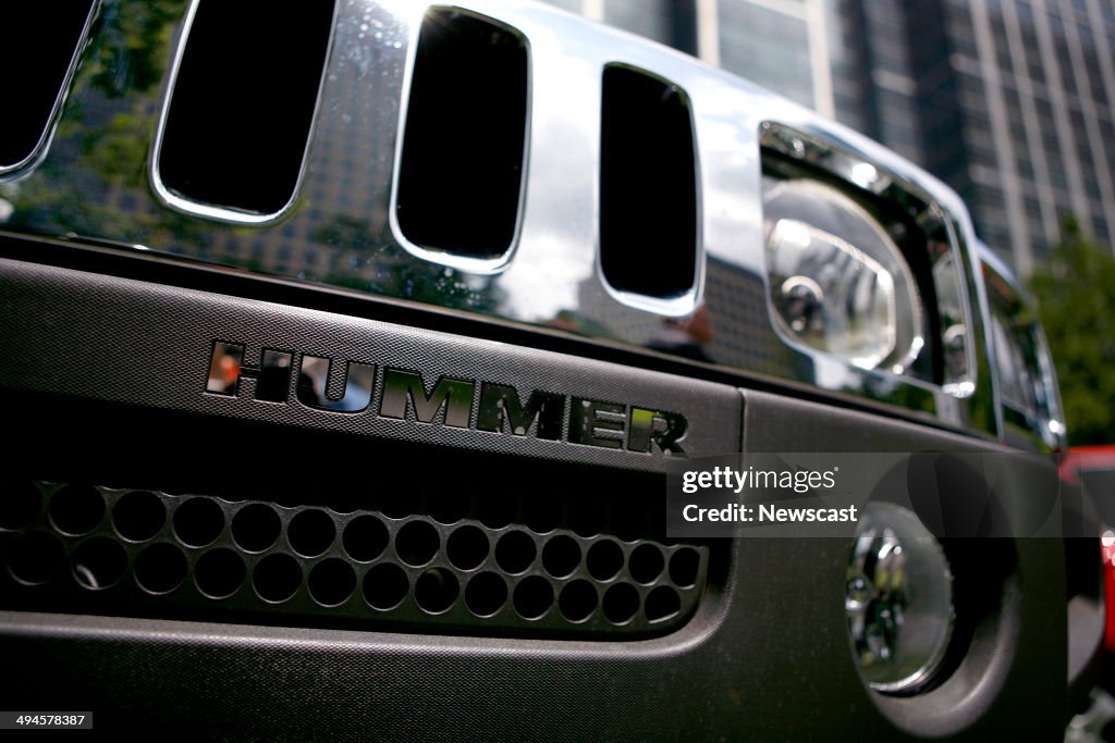 Picture shows a highly polished Hummer on the Motorexpo exhibition in Canary Wharf, London.