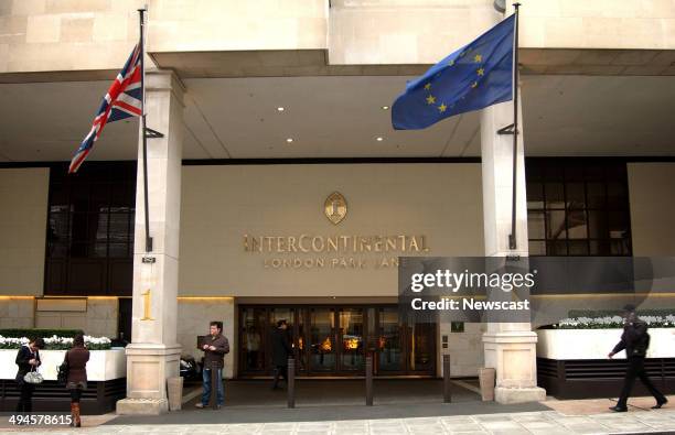 The Intercontinental Hotel on Park Lane, London.