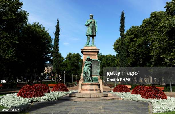 Statue Of Johan Ludvig Runeberg Photos and Premium High Res Pictures
