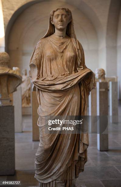 Statue of a Woman. About 170 AD. Glytothek. Munich. Germany.