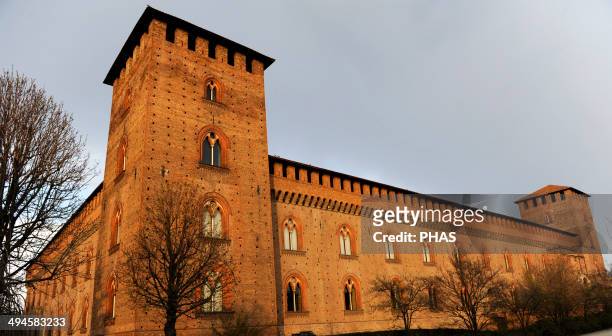 Italy. Pavia. The Castle of Visconti. Built between 1360-1366 by Galeazzo II Visconti . Is now the Civic Museum.