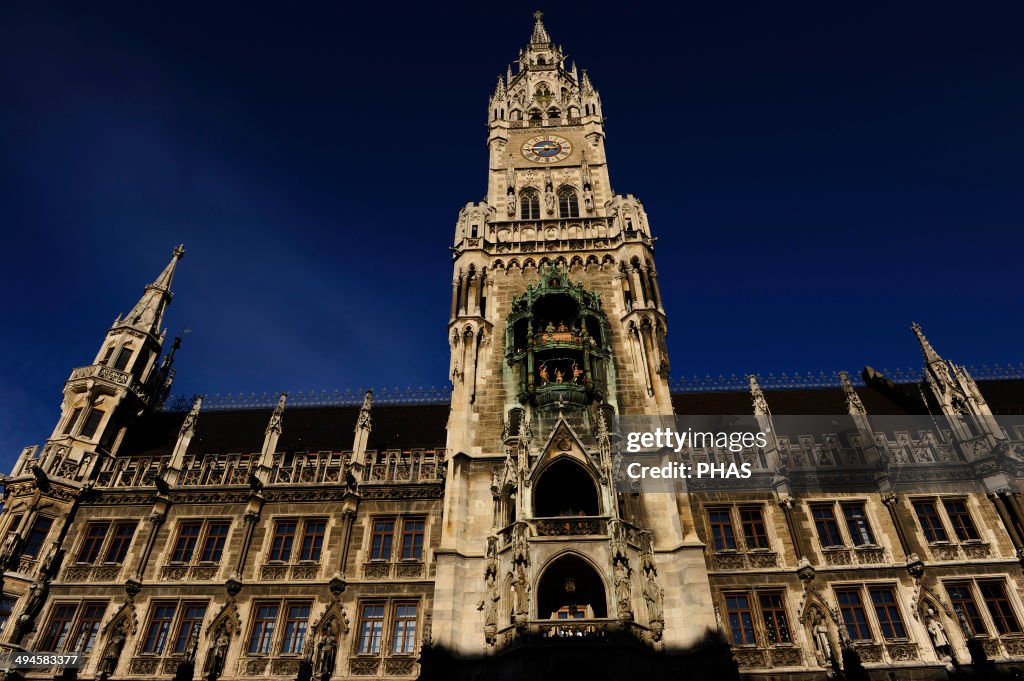 Germany. Munich. The New Town Hall. Marienplatz.