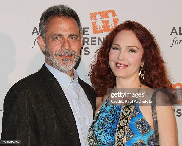 Actress Amy Yasbeck attends The Alliance For Children's Rights 5th Annual Right To Laugh comedy benefit at Avalon on May 29, 2014 in Hollywood,...