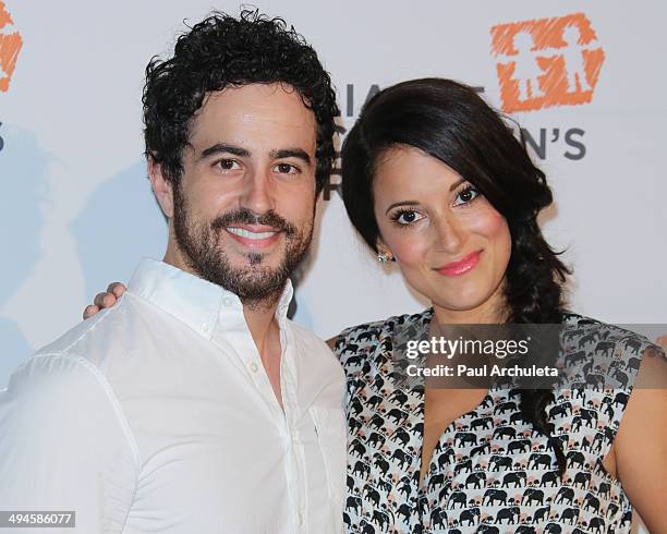 Actors Adam Korson and Angelique Cabral attend The Alliance For Children's Rights 5th Annual Right To Laugh comedy benefit at Avalon on May 29, 2014...