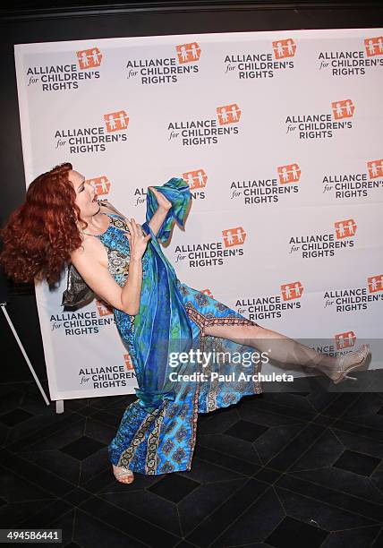 Actress Amy Yasbeck attends The Alliance For Children's Rights 5th Annual Right To Laugh comedy benefit at Avalon on May 29, 2014 in Hollywood,...