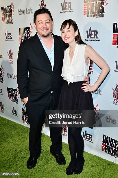 Sean McCarthy and Elizabeth Mitchell attend the 17th Annual Dances With Films Opening Night Film and Festival Filmmaker Green Carpet at TCL Chinese 6...