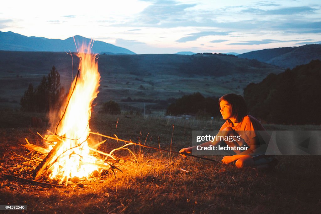 Making a campfire