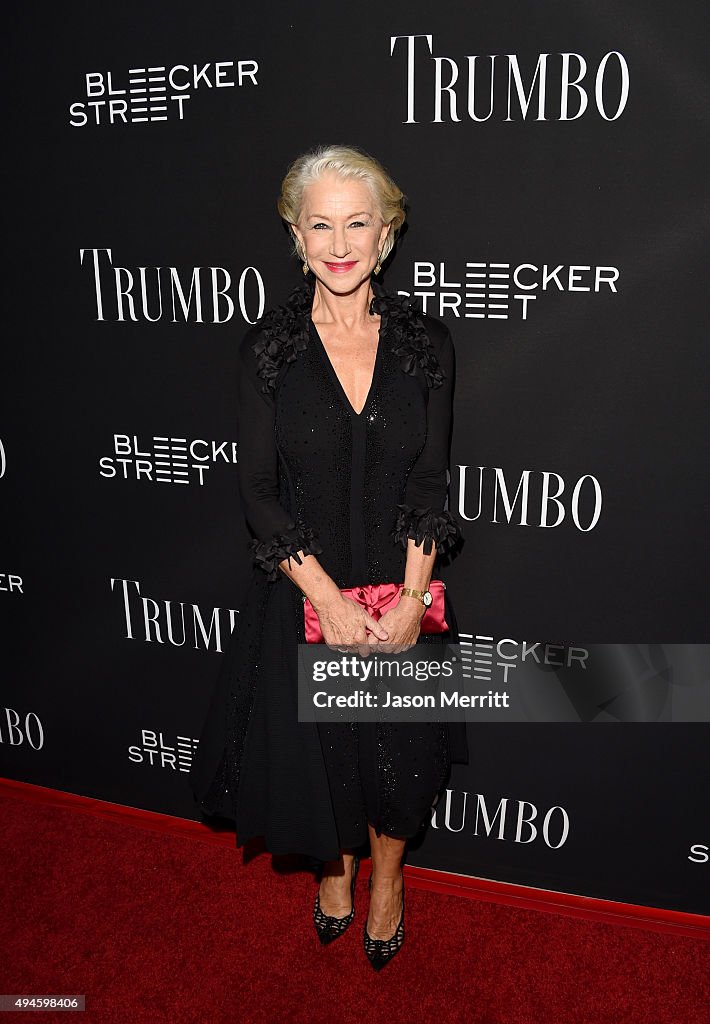 Premiere Of Bleecker Street Media's "Trumbo" - Arrivals