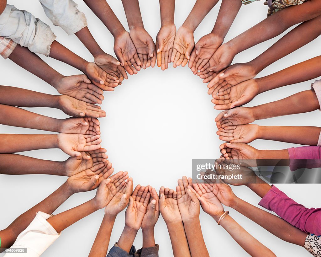 Hands of African Children