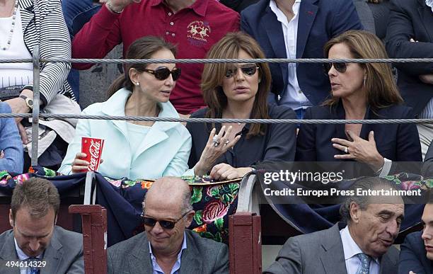 Isabel Preysler and Nuria Gonzalez attend San Isidro Fair at Las Ventas Bullring on May 29, 2014 in Madrid, Spain.