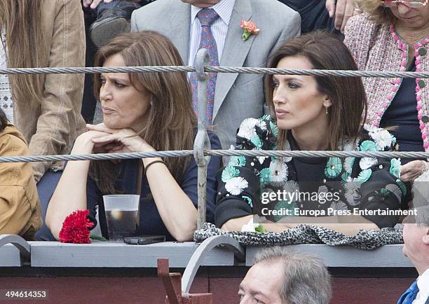 Nieves Alvarez and Yolanda Gonzalez attend San Isidro Fair at Las Ventas Bullring on May 29, 2014 in Madrid, Spain.