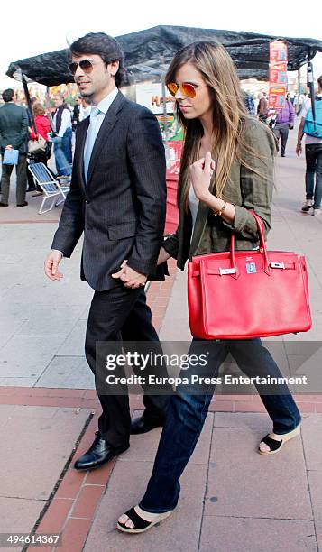 Miguel Palomo Danko and Jimena Guzman attend San Isidro Fair at Las Ventas Bullring on May 29, 2014 in Madrid, Spain.