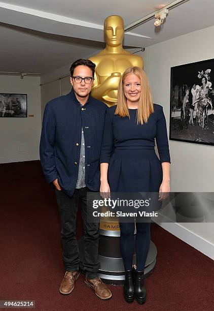 Producer/writer/director Cary Joji Fukunaga and producer Daniela Taplin Lundberg attend The Academy of Motion Picture Arts and Sciences' screening of...